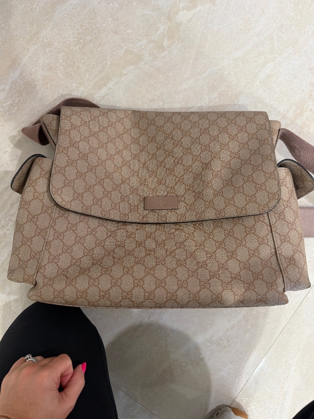 Gucci messenger baby bag